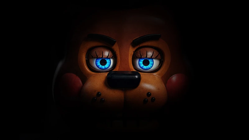 Freddy Fazbear, Five Nights at Freddy's 2, Black background 5K