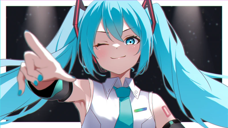 Winking Hatsune Miku, Vocaloid