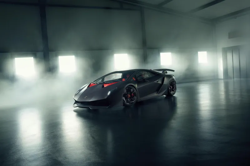 Lamborghini Sesto Elemento wallpaper, Carbon fiber, Misty garage, Albert Spiess Collection