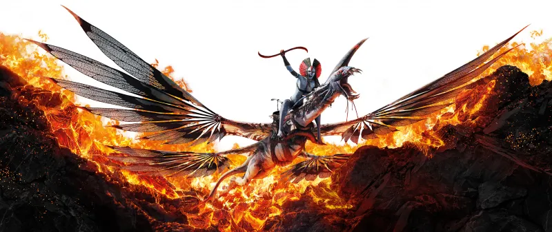 Varang, Ultrawide 4K wallpaper, Avatar: Fire and Ash
