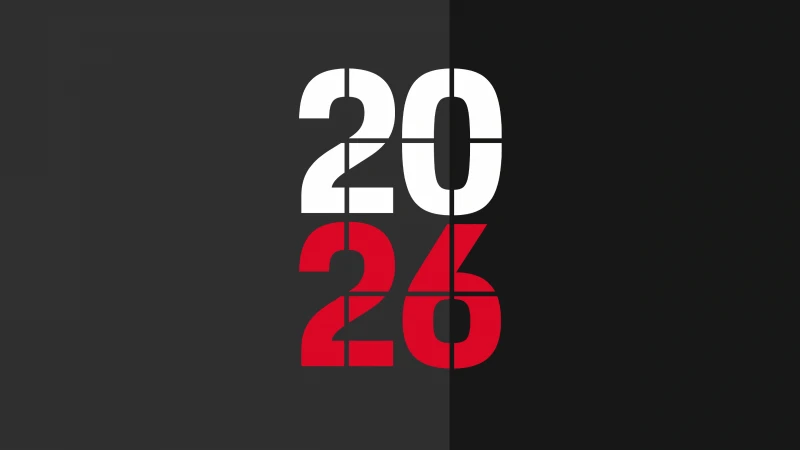 2026 New Year, Porsche Race Calendar, Dark background 5K