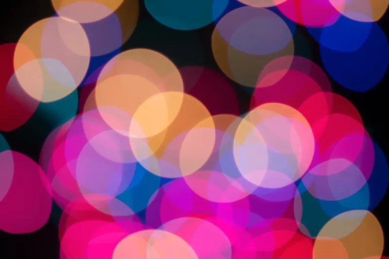 Lights Bokeh, Glowing lights, Vibrant, Blurred, Circles, Texture, Backdrop, Pattern