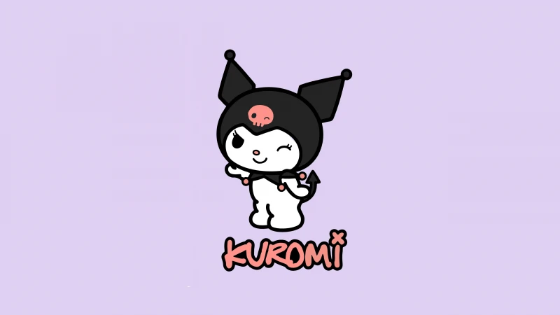 Sanrio Kuromi, Purple background 5K