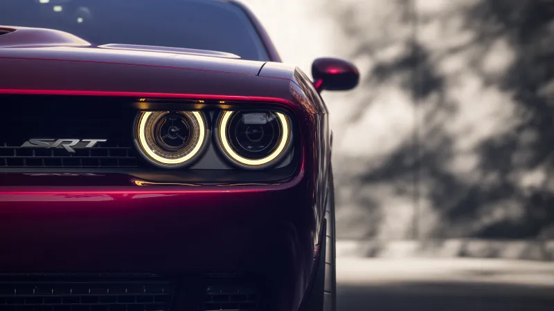 Dodge Challenger SRT Hellcat, 5K wallpaper