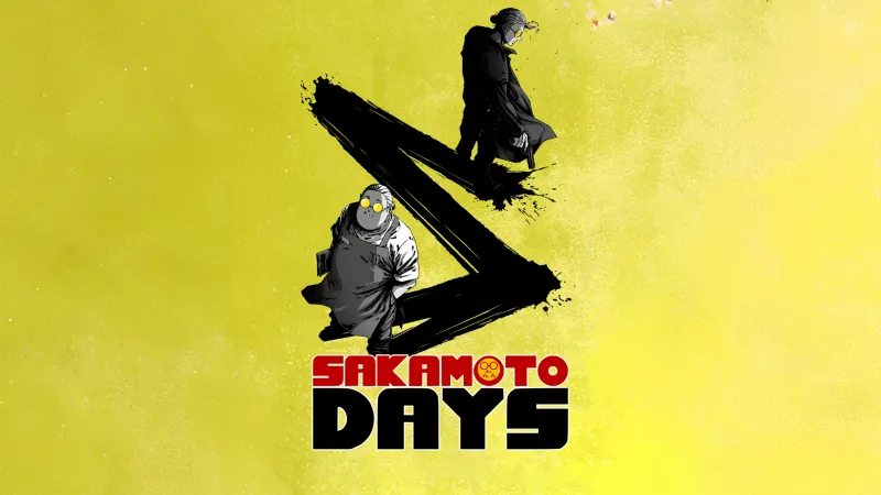 Taro Sakamoto in Season 1, Sakamoto Days, Yellow background 5K