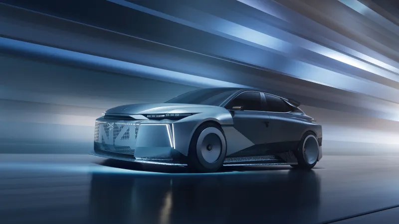 DS Taylor Made N°4 Concept wallpaper, Electric sedan, Motion blur, 2026, 8K