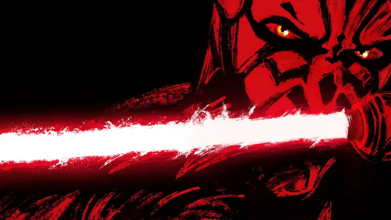 Darth Maul wallpaper, Maul: Shadow Lord, Star Wars, Red lightsaber