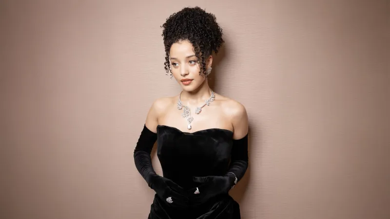 Chase Infiniti in Black dress