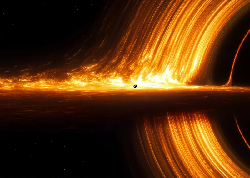 Gargantua black hole, Interstellar, Endurance, Accretion disk, 5K wallpaper
