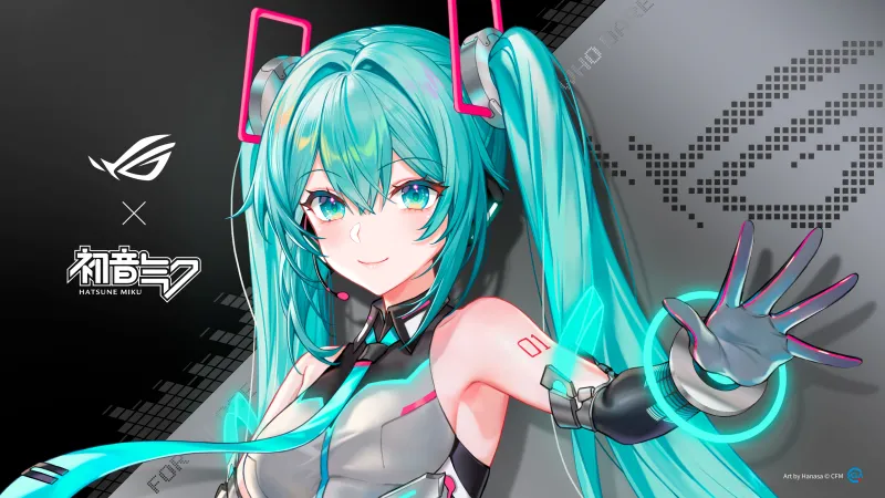 Hatsune Miku x ASUS ROG, Anime girl