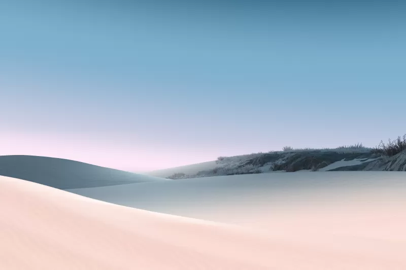 Sand Dunes, Desert, Clear sky, Blue Sky, Sunny day, Daylight, Microsoft Surface, Stock