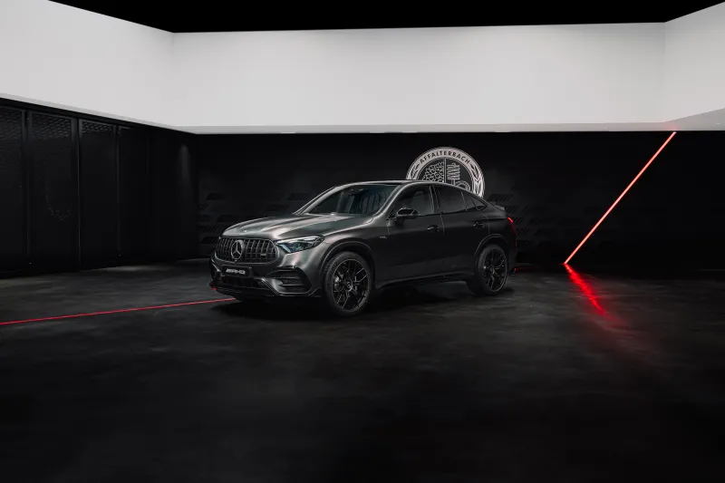 Mercedes-AMG GLC 53 Coupé wallpaper, Grey SUV, Affalterbach, Red laser line, 2026