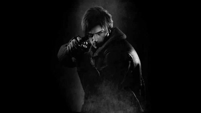 Leon S. Kennedy, Resident Evil Requiem, Dark background 4K