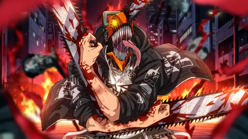 Denji Badass, Chainsaw Man, 5K wallpaper