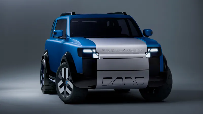 Freelander Concept 97 wallpaper, Blue electric SUV, Studio, 8K