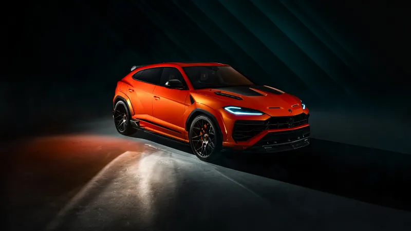Lamborghini Urus SE 2026, Dark background 8K