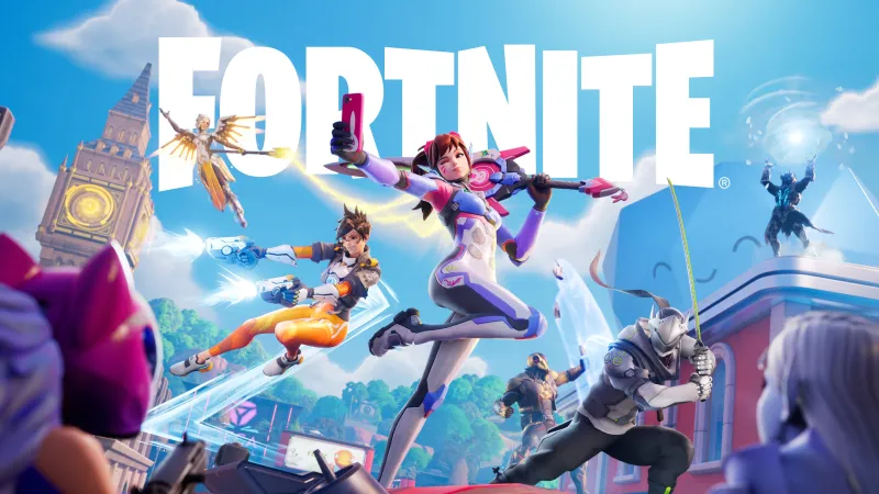 Fortnite x Overwatch, 2026 Games, Tracer, Genji, Mercy, DVa