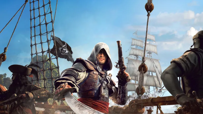 Assassin's Creed Black Flag Resynced Key Art, Edward Kenway