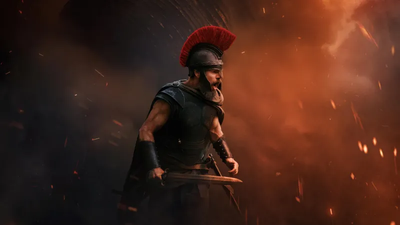 Matt Damon as Odysseus, 5K wallpaper