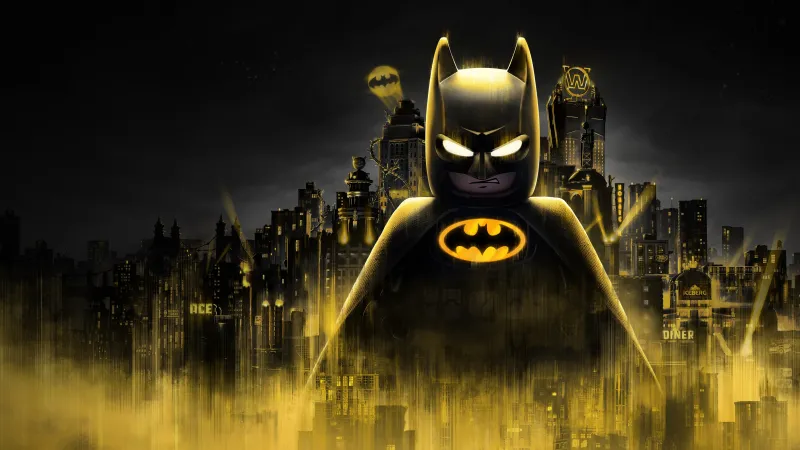LEGO Batman: Legacy of the Dark Knight wallpaper, Gotham City, Yellow