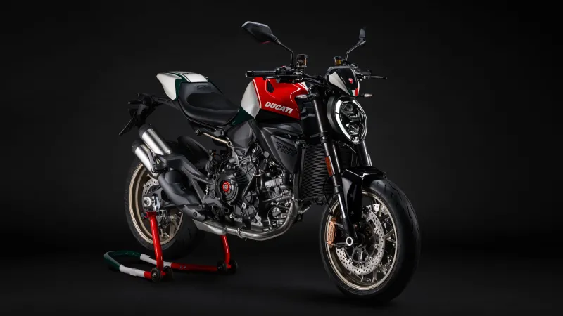 Ducati Monster 100 2026, Dark background 8K