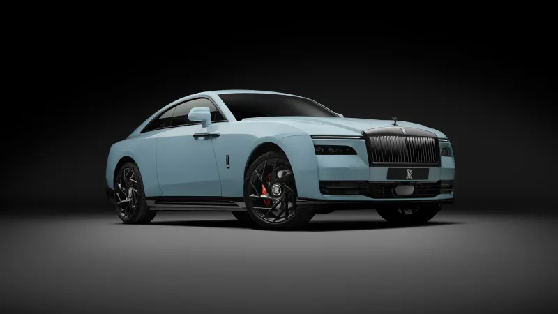 Rolls-Royce Black Badge Spectre 2026, Dark background 8K