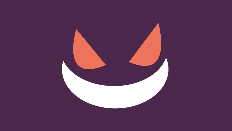 POKEMON, Gengar, Minimalist, Purple, Ghost