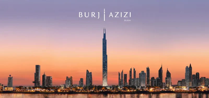 Burj Azizi Skyscraper, Dubai City, Sheikh Zayed Road