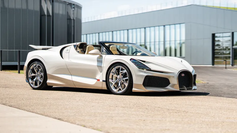 Bugatti W16 Mistral, White roadster, Hypercar, 2026, 5K wallpaper