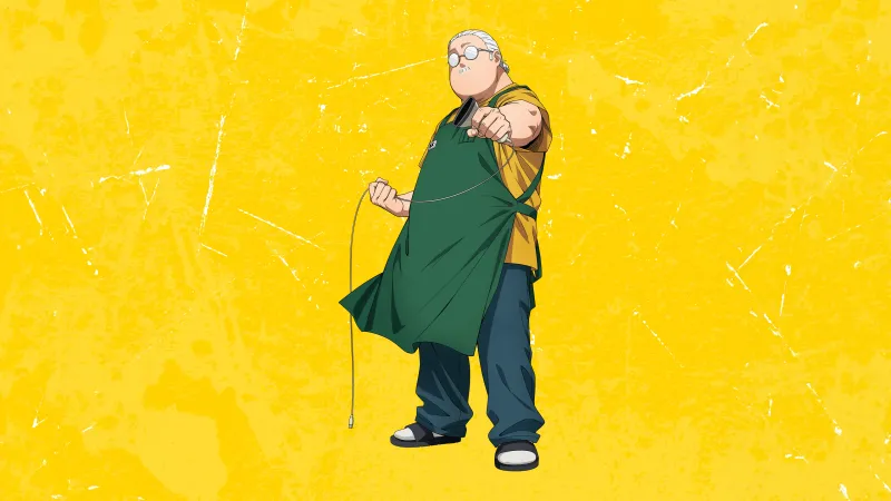 Taro Sakamoto, Yellow background 4K, Sakamoto Days
