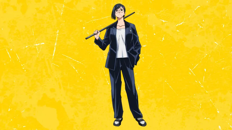 Taro Sakamoto (Wife), Sakamoto Days, Yellow background 4K