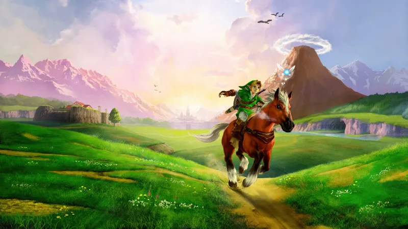 The Legend of Zelda: Ocarina of Time Key Art, Link Hyrule