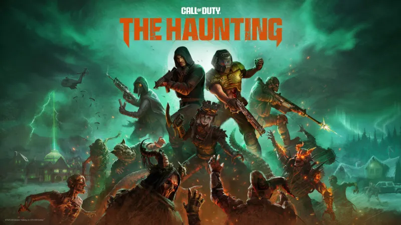 Call of Duty: Black Ops 7, The Haunting, Doom Slayer, Zombies, 4K wallpaper