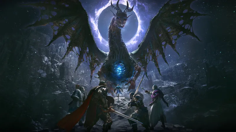 Dragon's Dogma 2: Dark Arisen, Dragon, Key art, 4K wallpaper