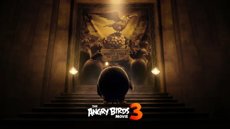 The Angry Birds Movie 3, Avengers: Doomsday, Mighty Eagle, Movie poster wallpaper, Animation movies, 2027 Movies, 5K wallpaper