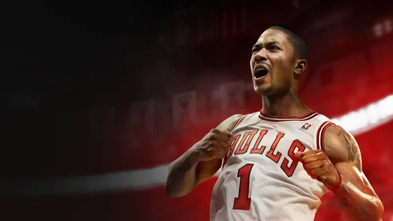 Derrick Rose, NBA 2K27, Chicago Bulls, Cover athlete, Basketball player, 4K wallpaper