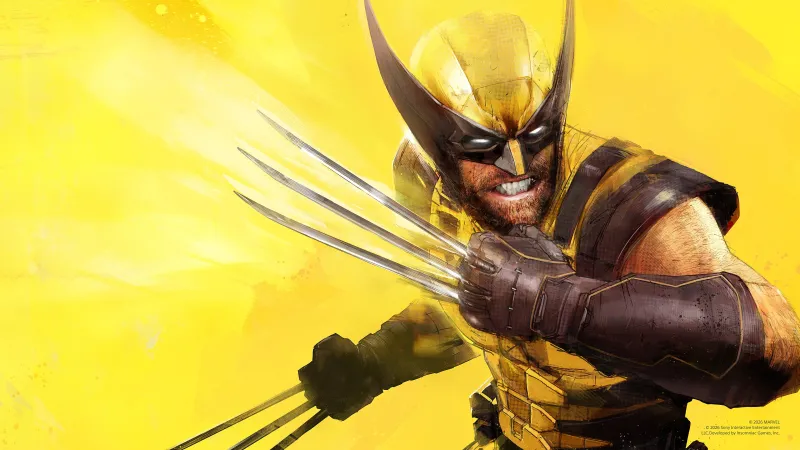 Marvel's Wolverine wallpaper, Key Art, Wolverine, Logan, Yellow background, 4K