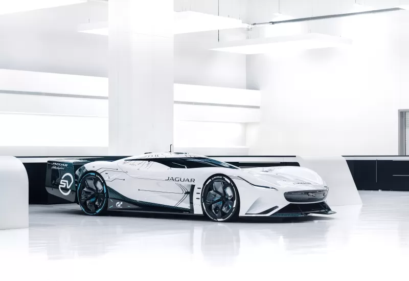 Jaguar Vision Gran Turismo SV, Hypercars, Concept cars, 2021, 5K, White background