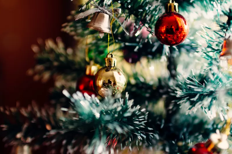 Christmas decoration, Christmas balls, Christmas tree, 5K, Aesthetic Christmas, Preppy Christmas
