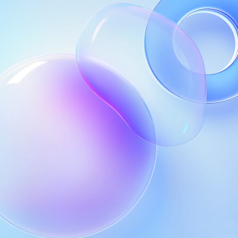 Huawei Nova 8 Pro, Bubble, Circle, White background, Purple, Blue, Stock, Aesthetic