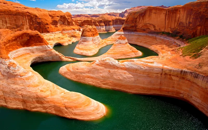 Glen Canyon, Utah, United States, Colorado River, Lake Powell, OS X Mountain Lion, Stock