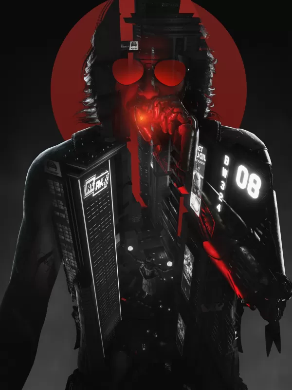 Johnny Silverhand, Cyberpunk 2077, Keanu Reeves, Game Art, Fan Art, 2021 Games, Dark