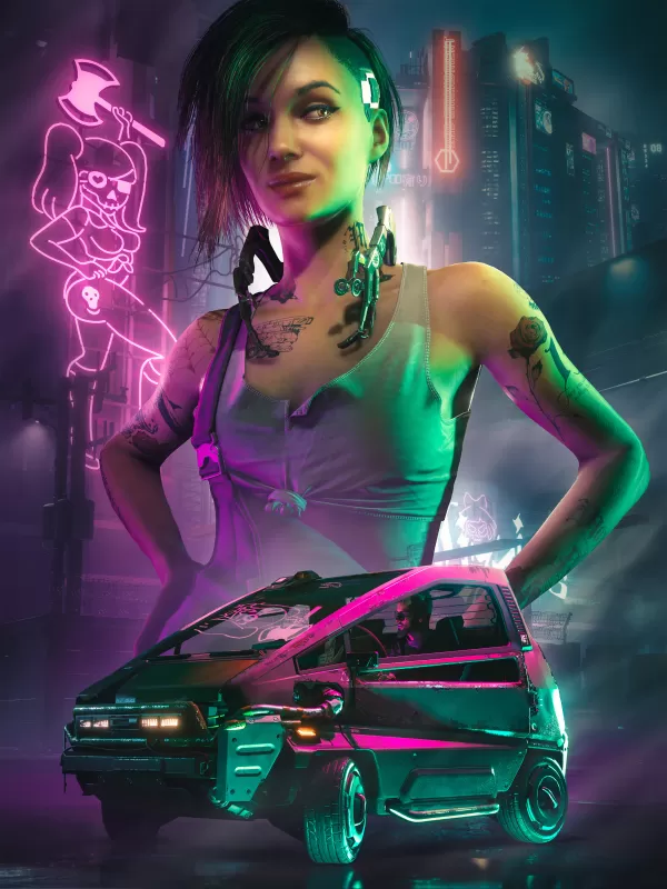 Judy Alvarez phone background, Cyberpunk 2077, Cyberpunk girl