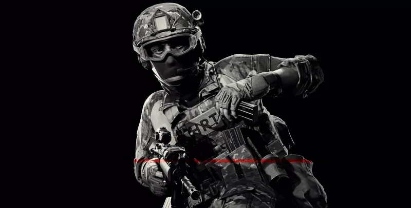 Ready Or Not, SWAT, FBI, Police, Black background, 5K