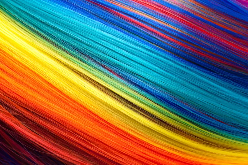 Threads, Multicolor, Texture, Colorful background, 5K