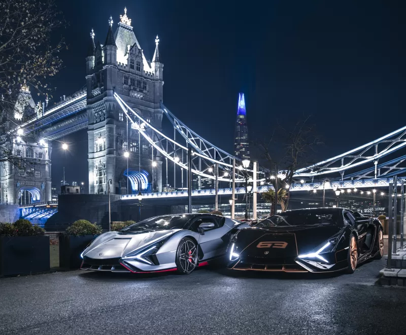 Lamborghini Sián FKP 37, London Bridge, 2021, 5K, England