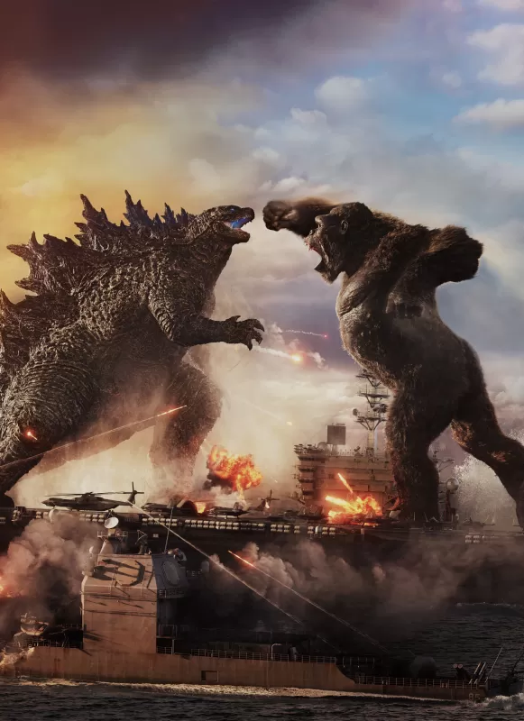 Godzilla vs Kong, Phone wallpaper 4K