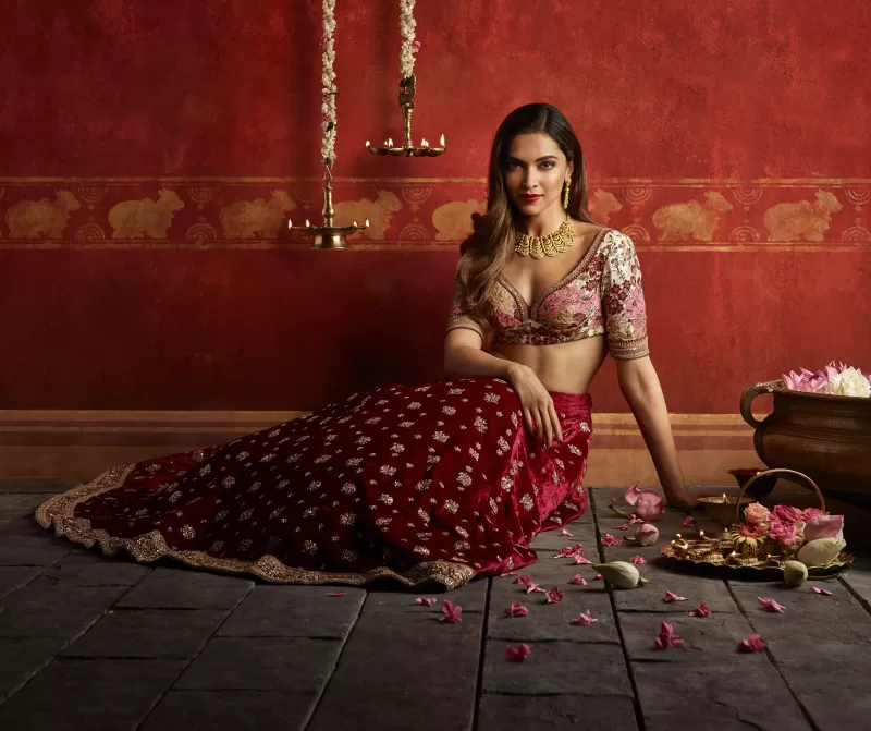Deepika Padukone, Indian actress, Bollywood actress, Traditional, Photoshoot