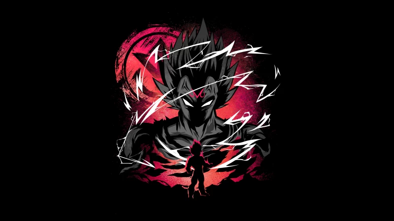 Vegeta, Dragon Ball Super, Black background