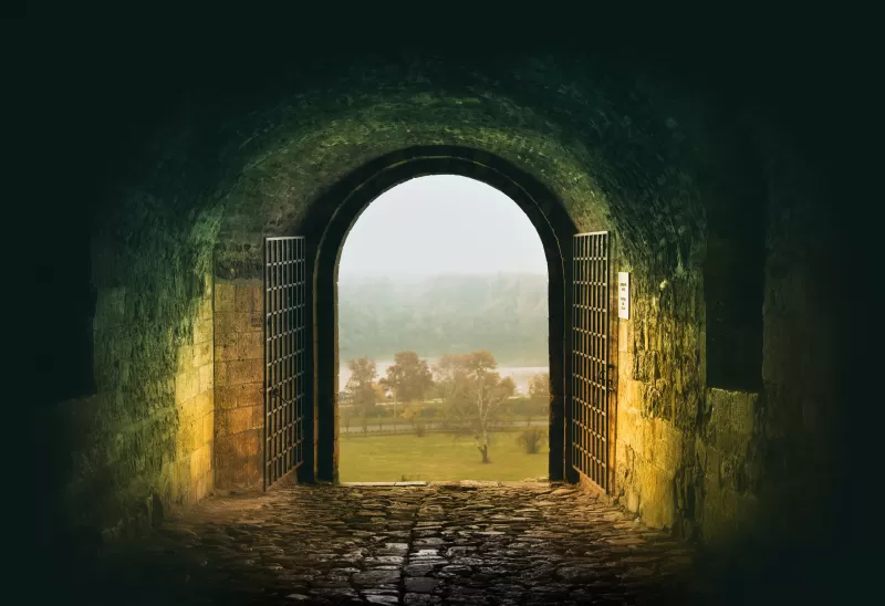Belgrade Fortress gate, Kalemegdan, Serbia, 5K wallpaper